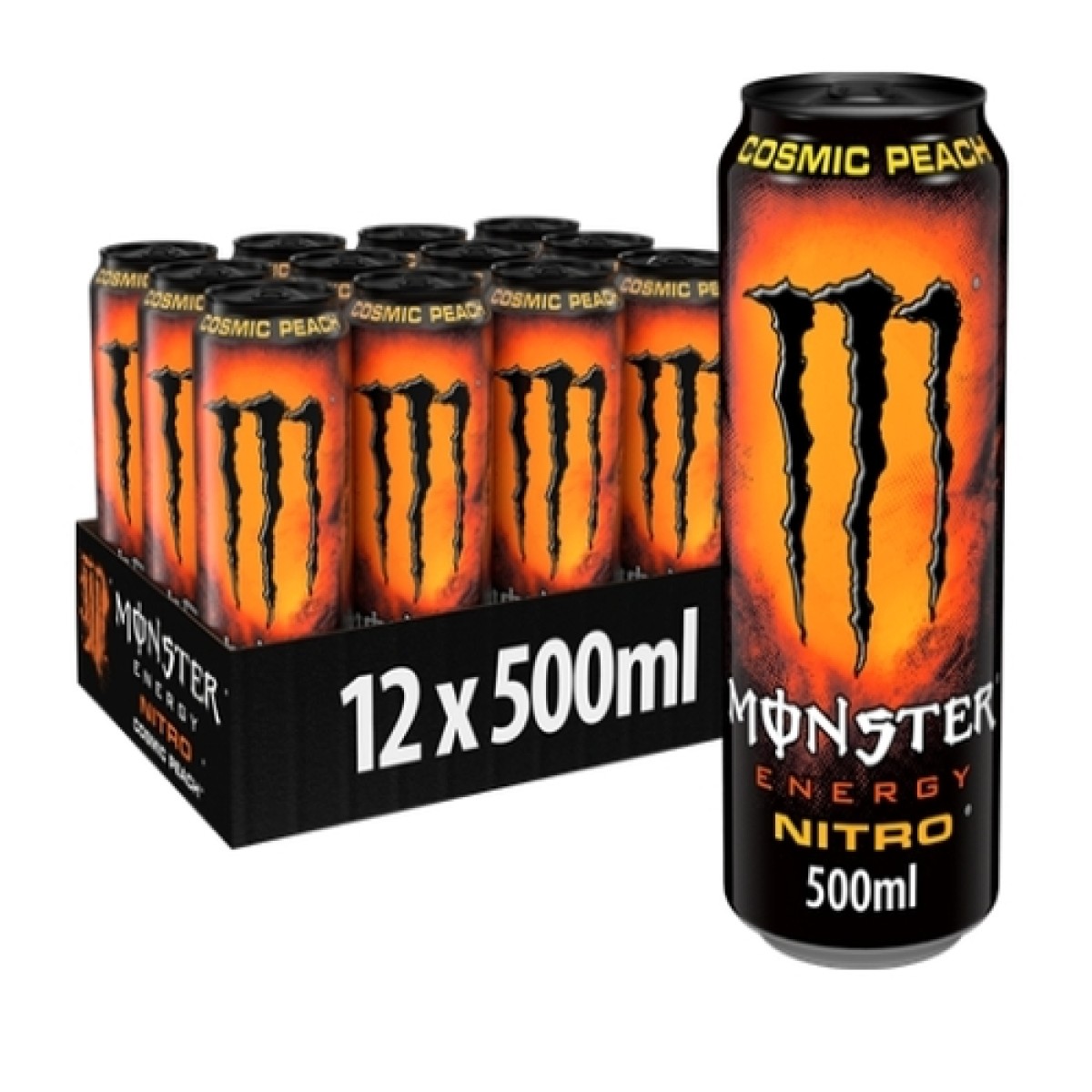Monster nitro cosmic peach 12x500ml